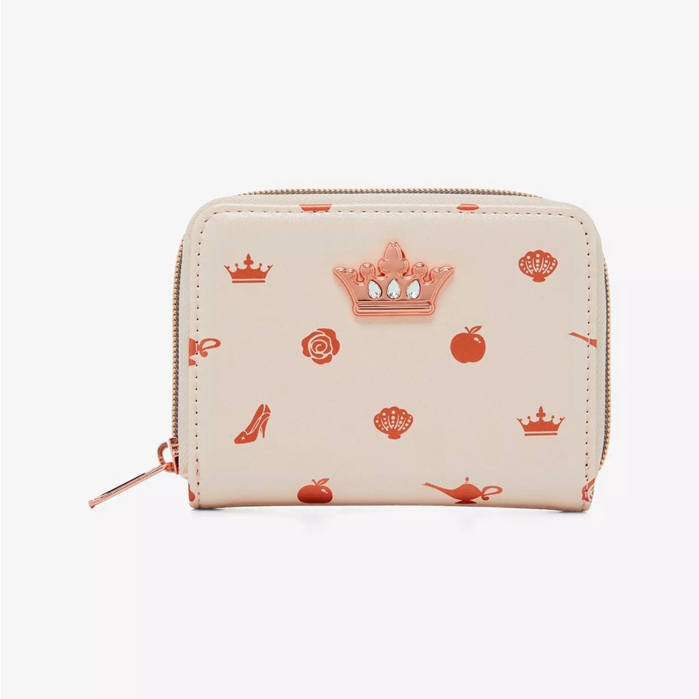 Loungefly Disney Princess Icon‎ Iridescent Mini Zipper Wallet Hot Topic